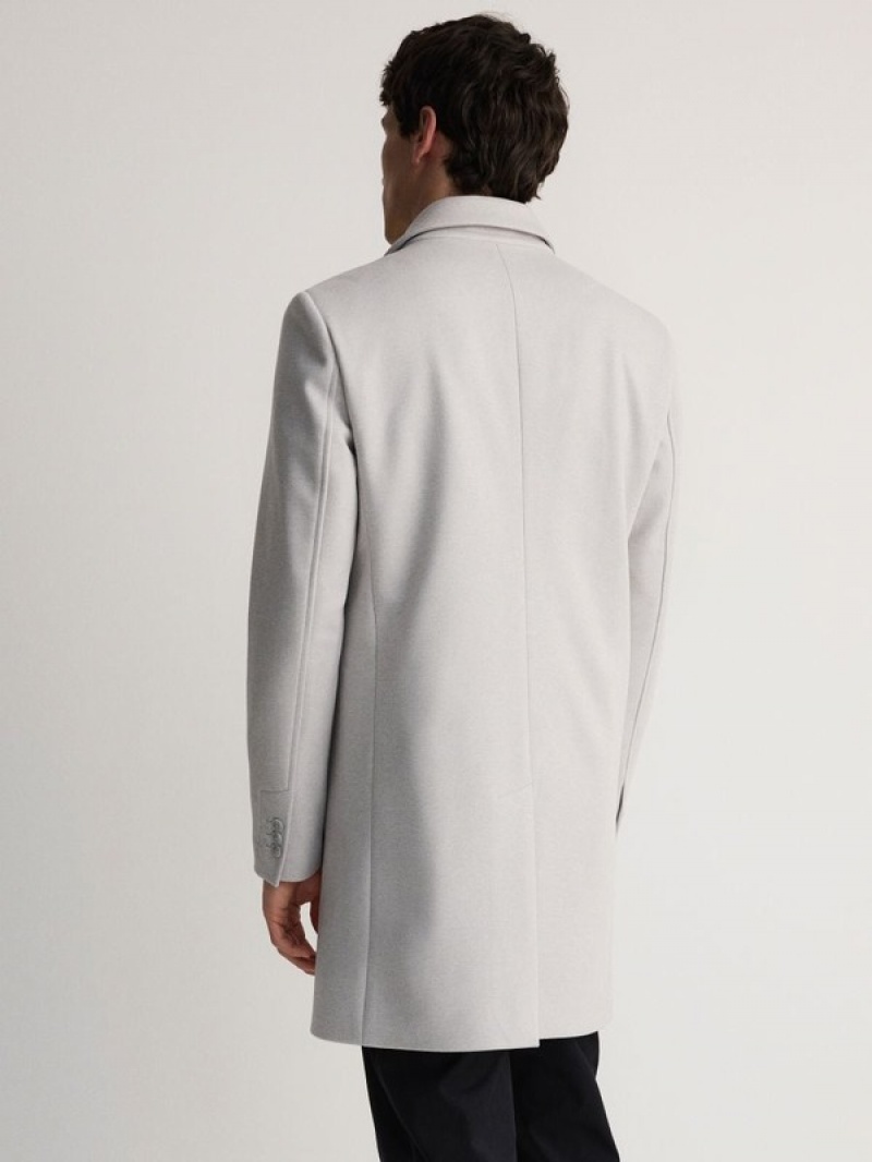 Light Grey Reserved Classic Men's Coats | YATE-15630