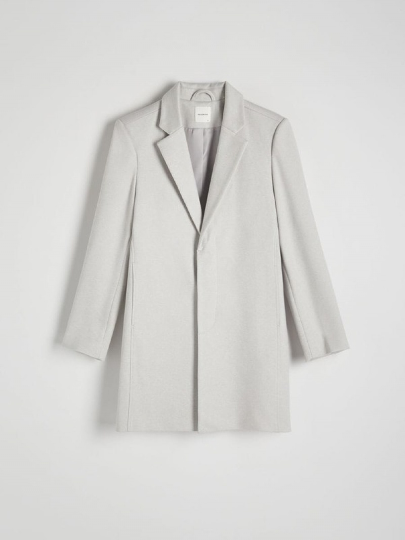 Light Grey Reserved Classic Men's Coats | YATE-15630