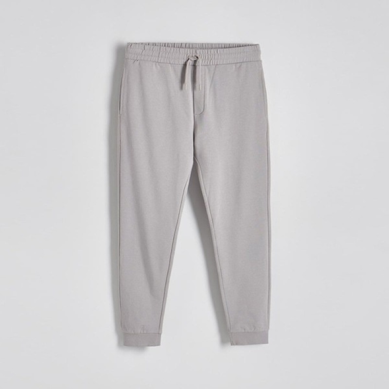 Light Grey Reserved Cuffs Men's Trousers | GSWT-87396