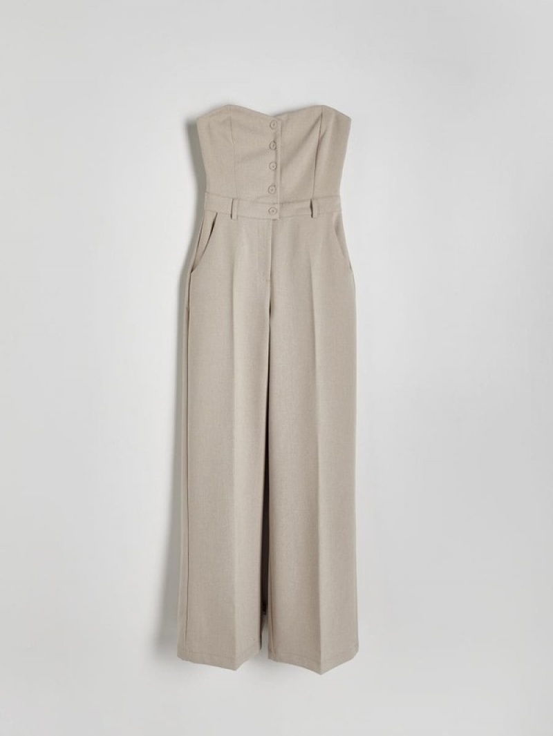 Light Grey Reserved Jump Women's Dress | EYZJ-20481