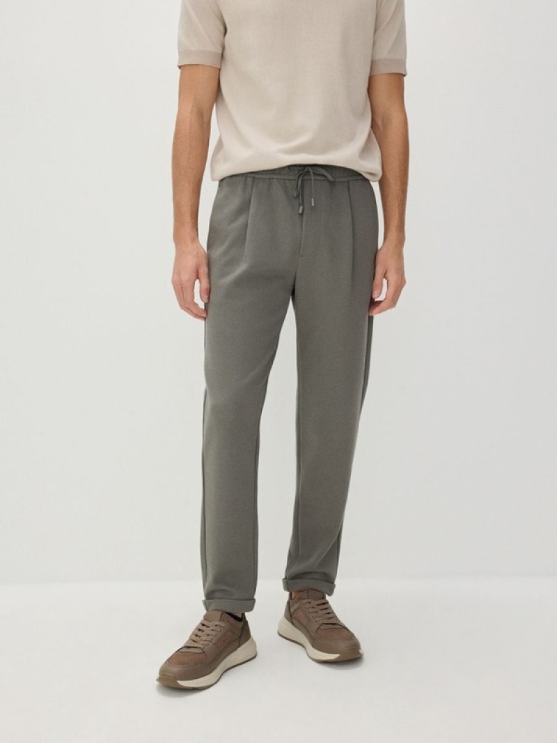 Light Olive Reserved Regular Men's Trousers | DRIV-09214