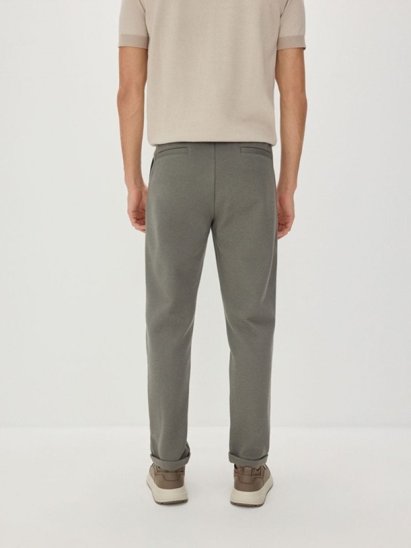 Light Olive Reserved Regular Men's Trousers | DRIV-09214