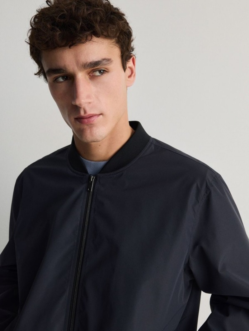 Navy Reserved Bomber Men's Jackets | MQJE-09458