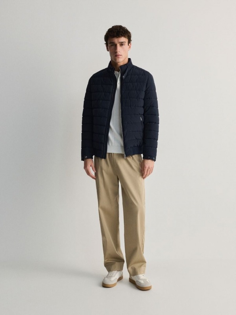 Navy Reserved Bomber Men's Jackets | WDVS-01768