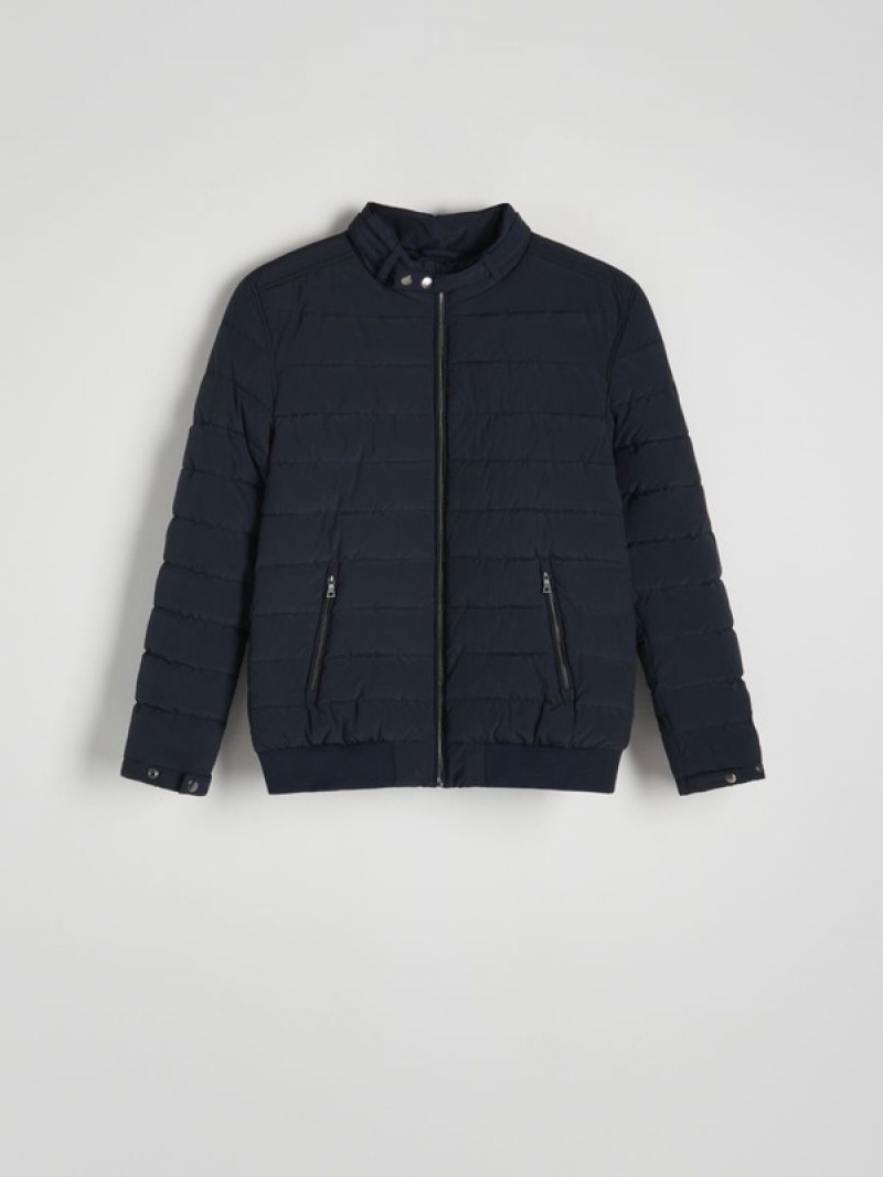 Navy Reserved Bomber Men's Jackets | WDVS-01768