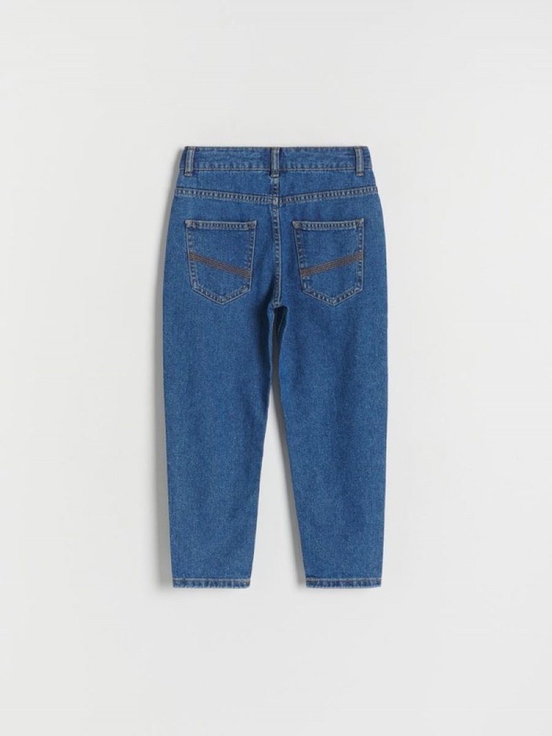 Navy Reserved Classic Boys' Jeans | ANKP-17368