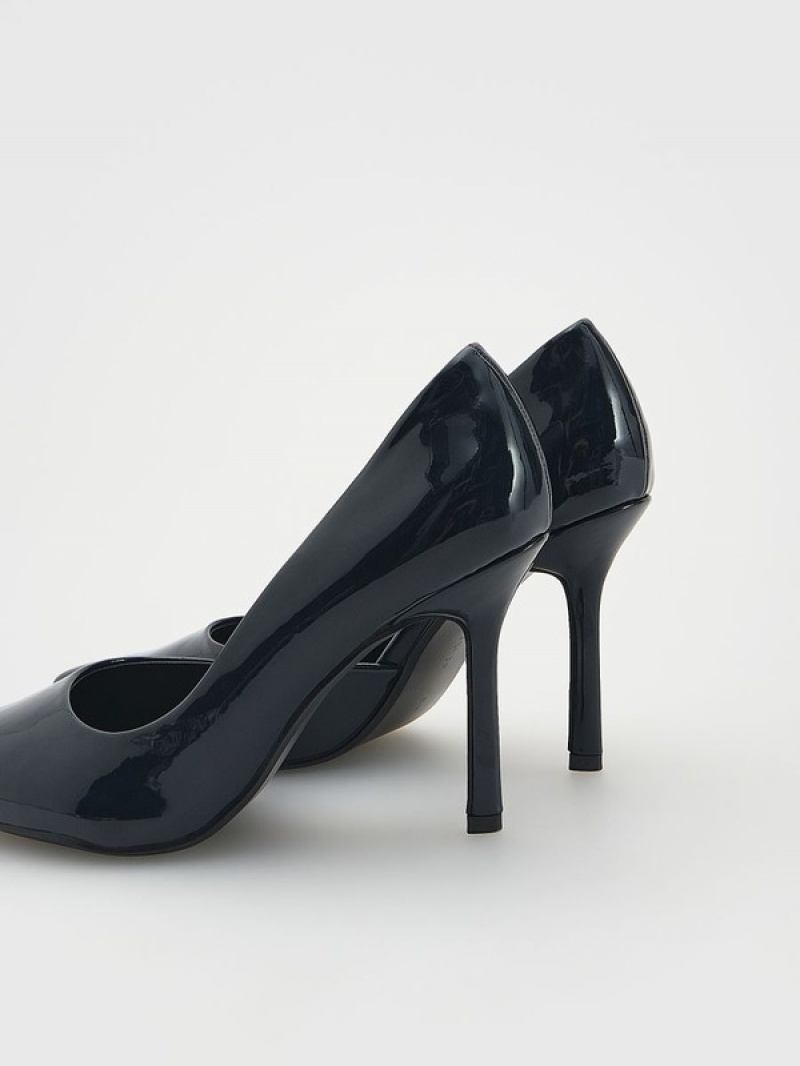 Navy Reserved High Pumps Women's Heels | VTEP-09315