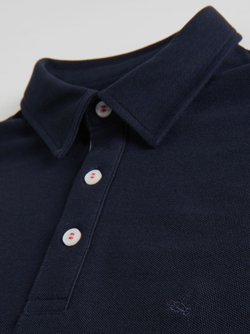 Navy Reserved Regular Fit Men's Polo Shirts | ROUT-96724