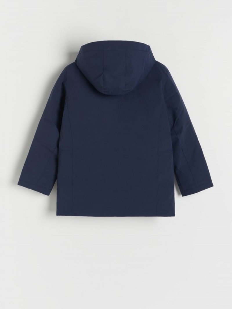 Navy Reserved Winterhood Boys' Jackets | BHDQ-35106