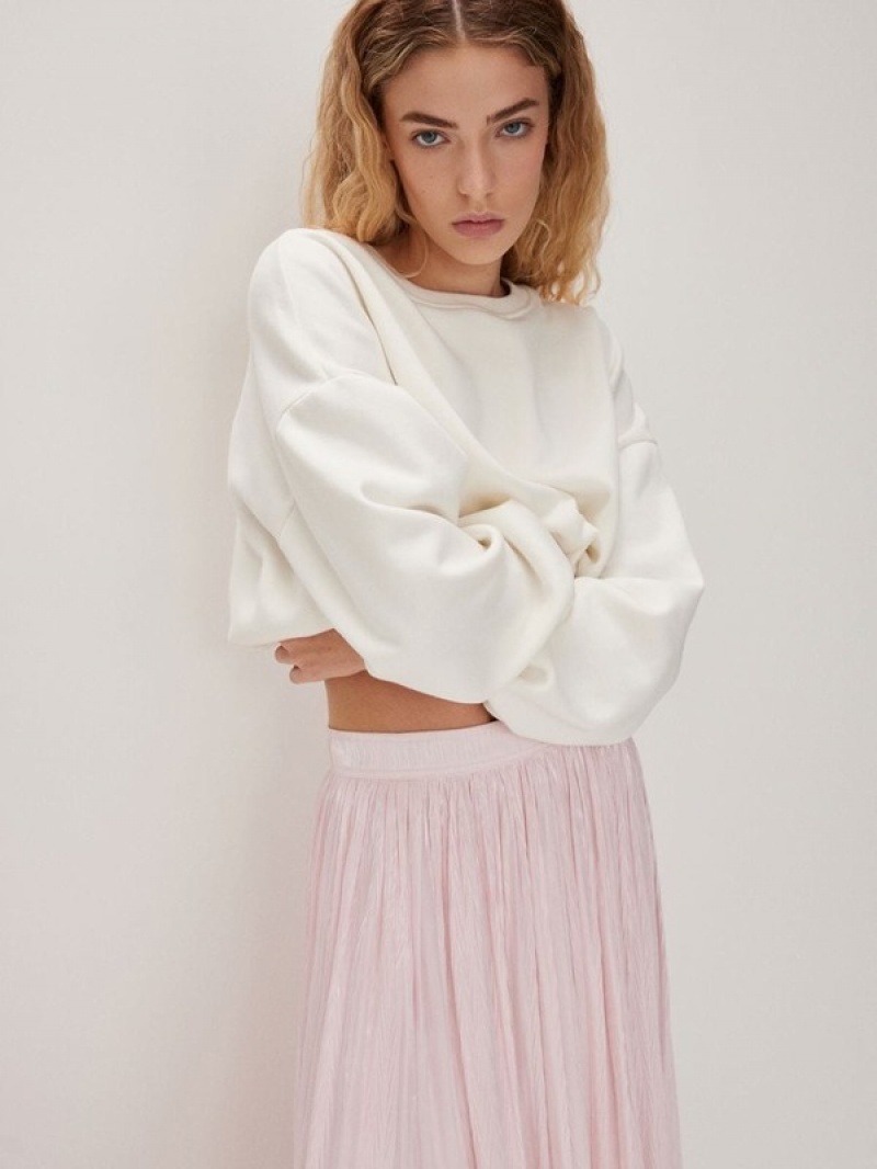 Pink Reserved Cotton Women's Skirts | UZEI-51086