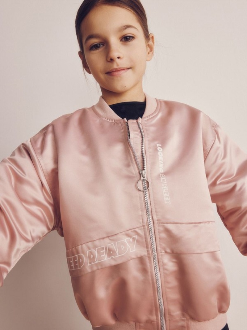 Pink Reserved Outer Girls' Jackets | TCEO-51032