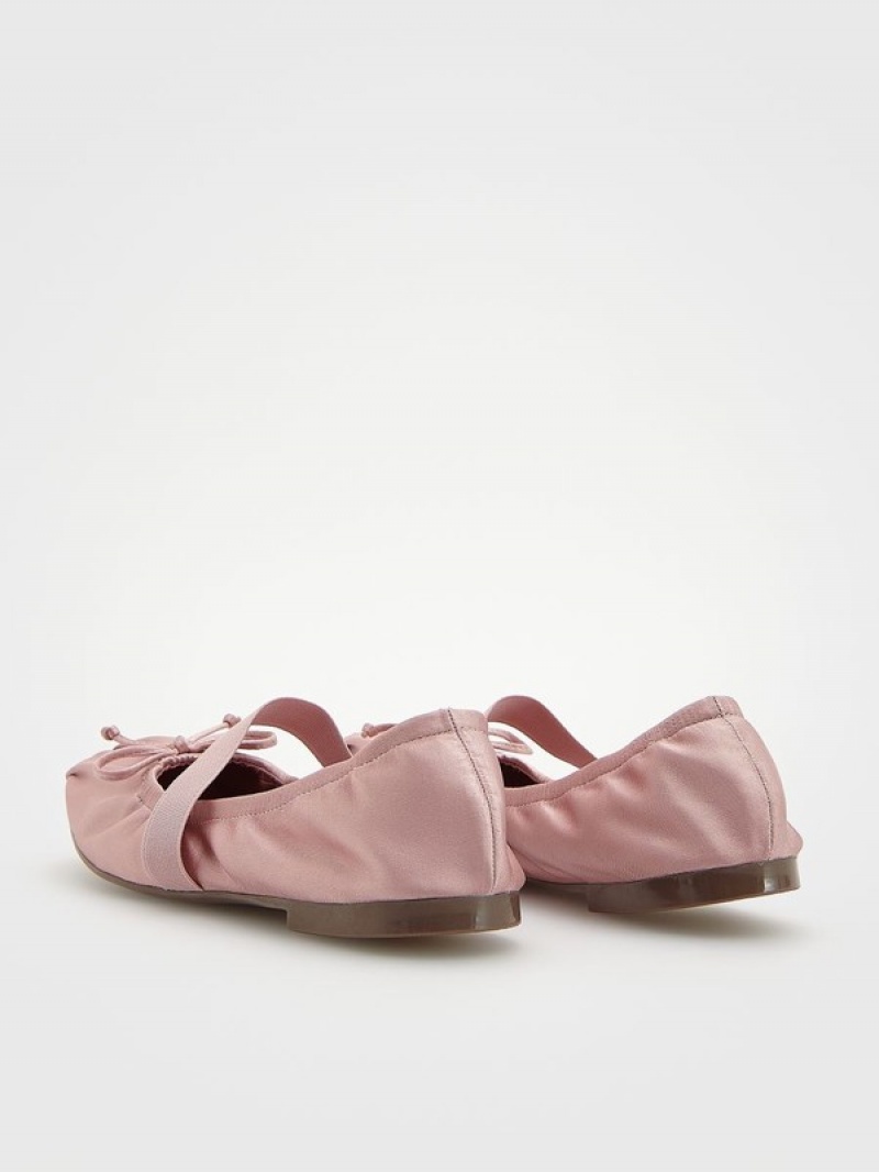 Pink Reserved T-bar Ballerinas Women's Loafers | HNYS-37129