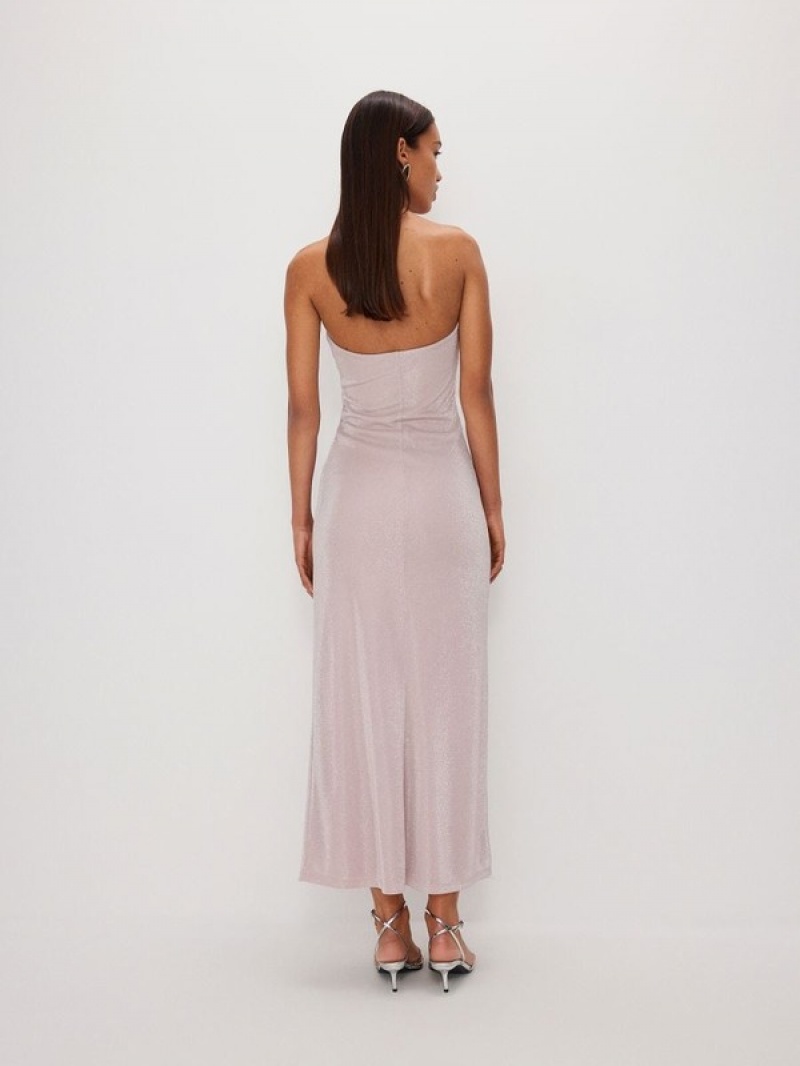 Pink Reserved Viscose Women's Dress | ZNXF-85320