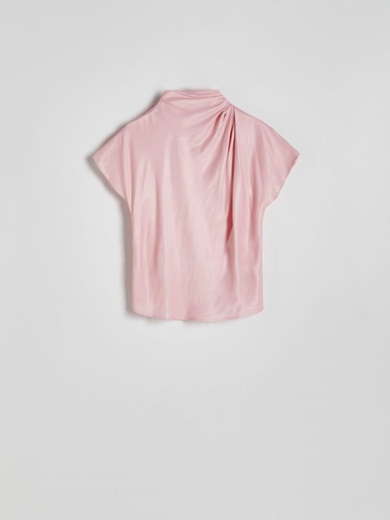 Pink Reserved Viscose Women's Shirts | MGJF-25971