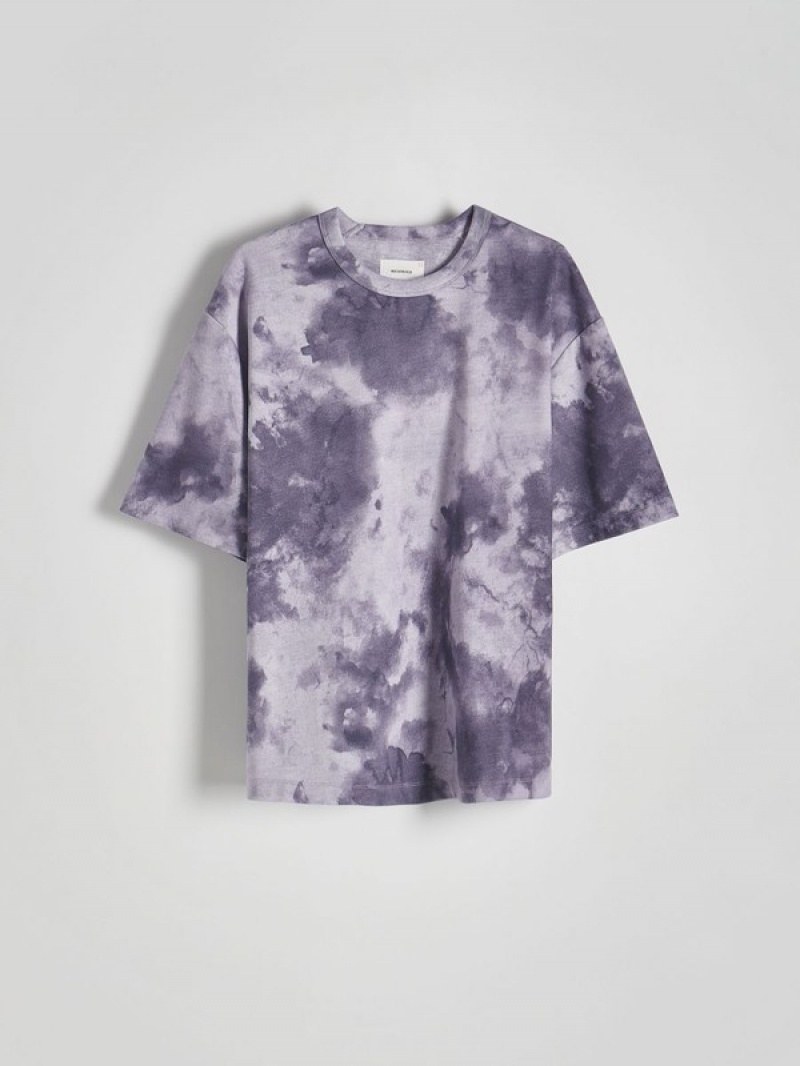 Purple Reserved Oversized Men's T-shirts | PXBL-87326