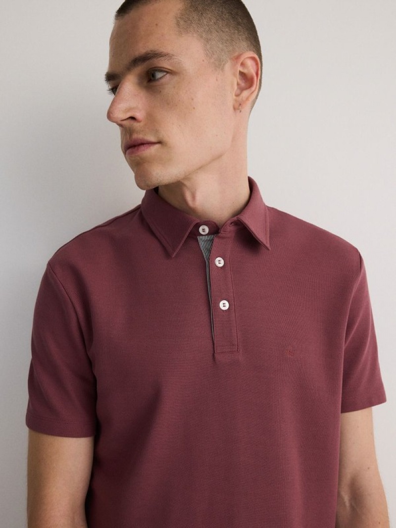 Purple Reserved Regular Fit Men's Polo Shirts | UMHG-51267