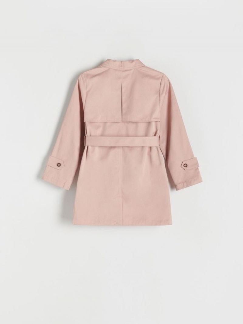 Rose Reserved Double-breasted Trench With Girls' Jackets | AZSY-54861