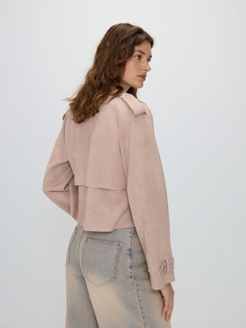 Rose Reserved Faux Suede Women's Jackets | JUVM-98501