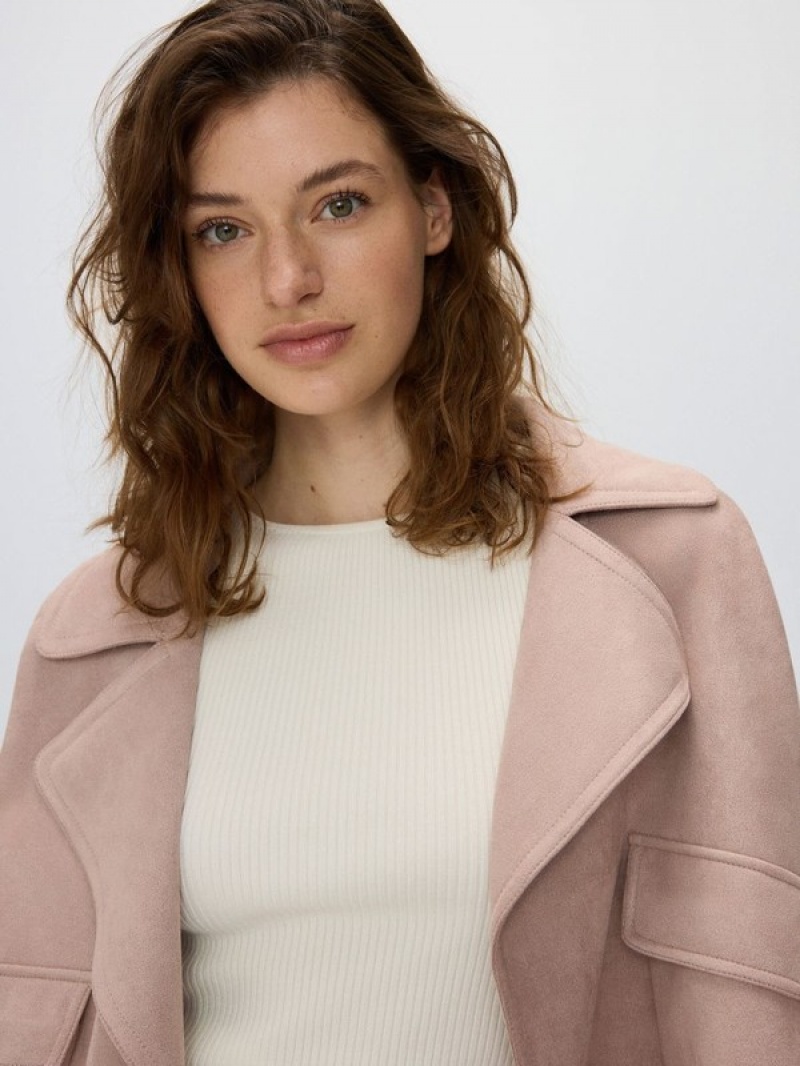 Rose Reserved Faux Suede Women's Jackets | JUVM-98501