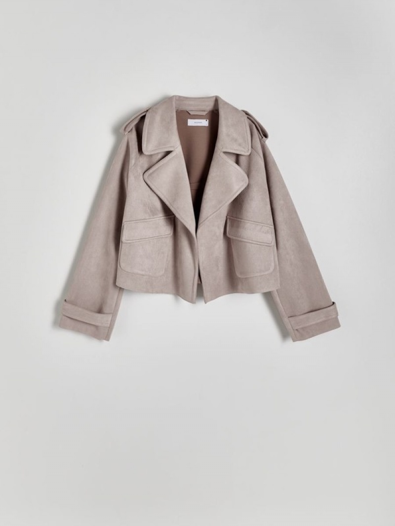 Rose Reserved Faux Suede Women's Jackets | JUVM-98501