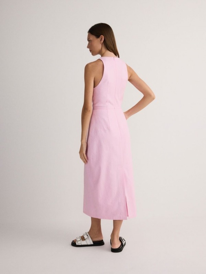 Rose Reserved Midi Women's Dress | MAZI-76589