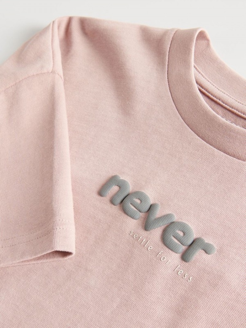 Rose Reserved Oversized Boys' T-shirts | ODGT-81329