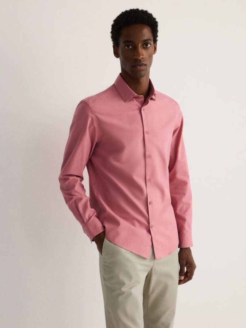 Rose Reserved Regular Fit Cotton Rich Men's Shirts | YNEF-20547