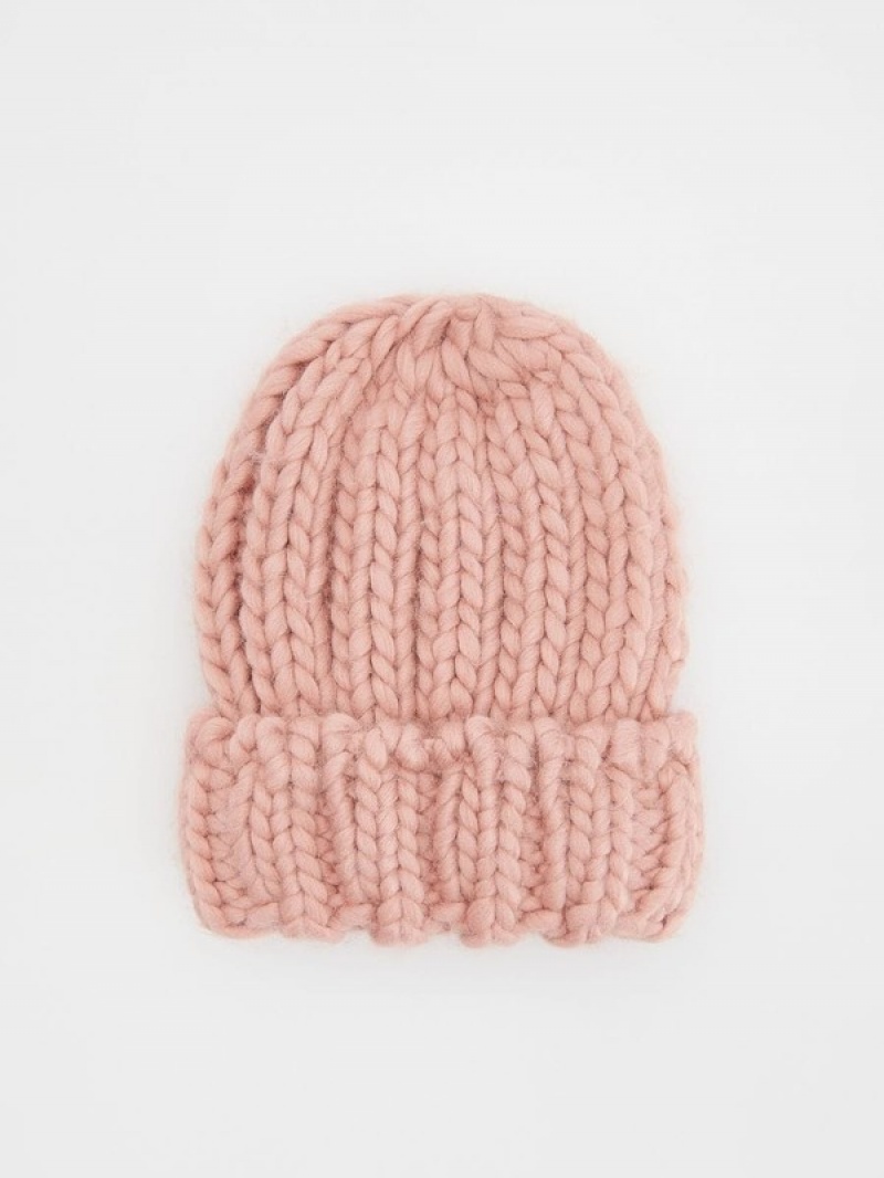 Rose Reserved Thick Weave Girls\' Beanie | QHPB-81453