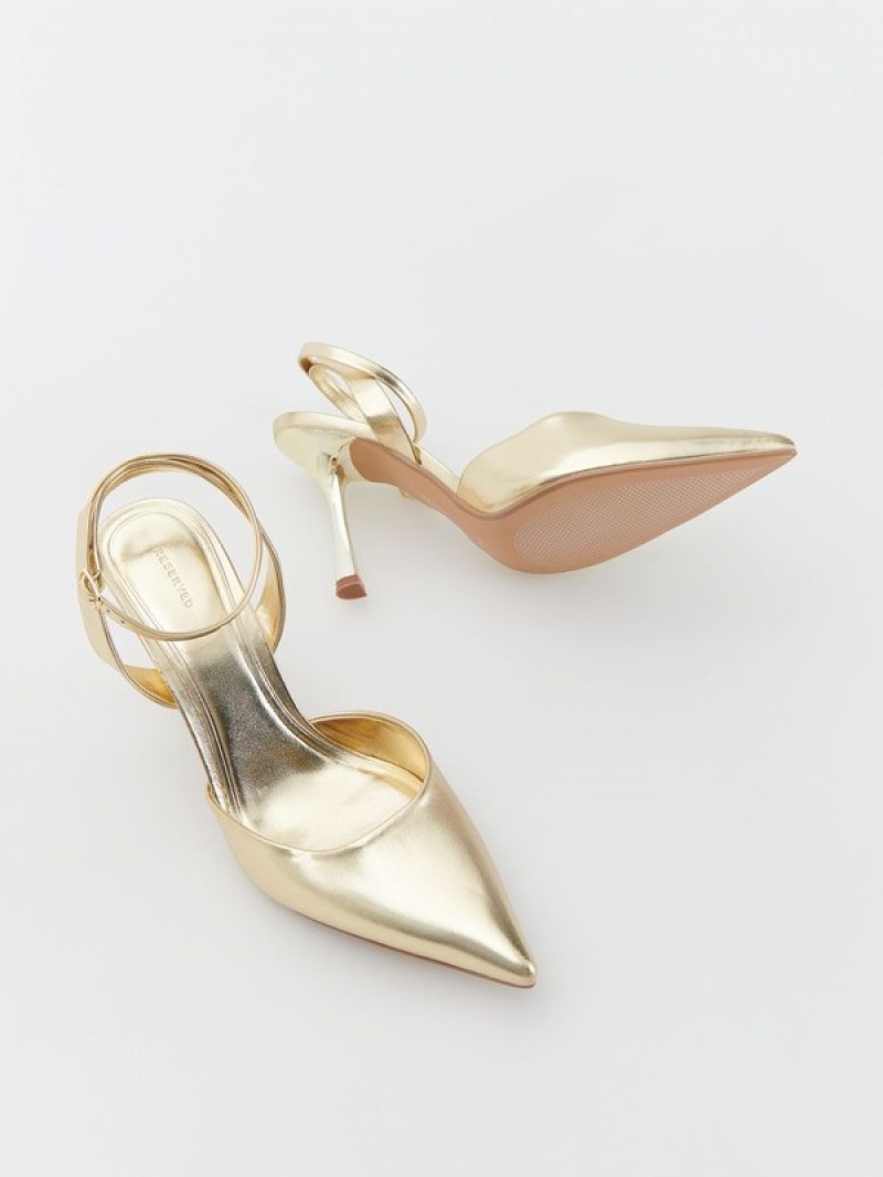 Silver Reserved Goldens Women's Heels | JPQN-85132