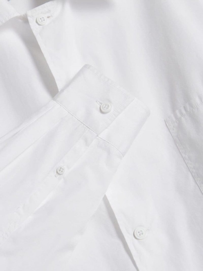 White Reserved Comfort Fit Men's Shirts | XSVR-60827